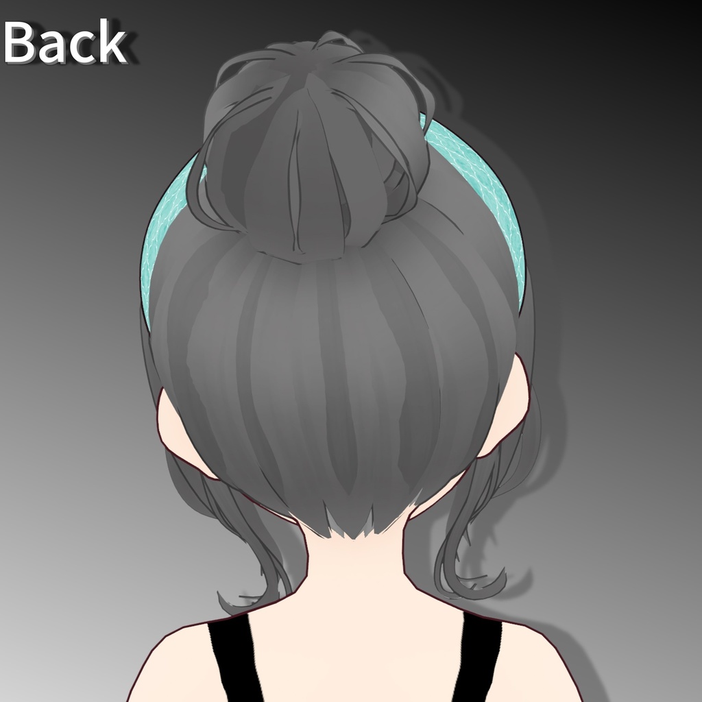 【Vroid Hair preset】崩しお団子ヘア【vroid custom item】