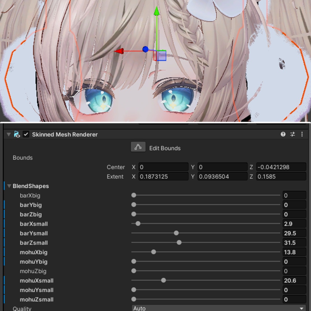 【MA設定済み】もふもふイヤーマフ【VRC想定】