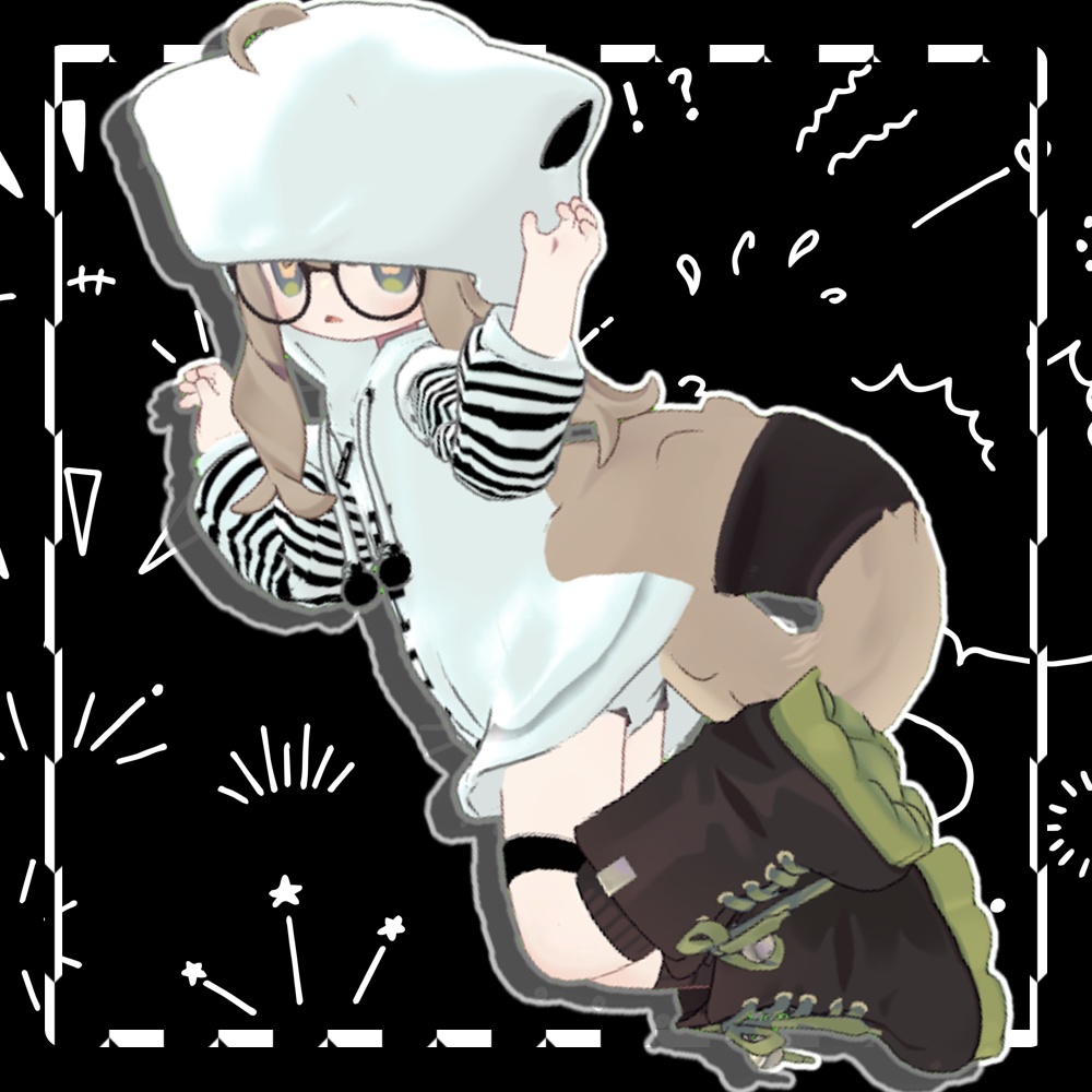 【emo fashion】sleepHoodie【Only Kipfel】