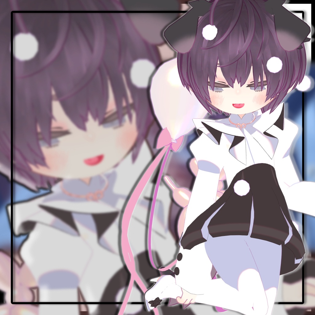 【複数アバター対応】ダウナーショートヘアV3【髪型】