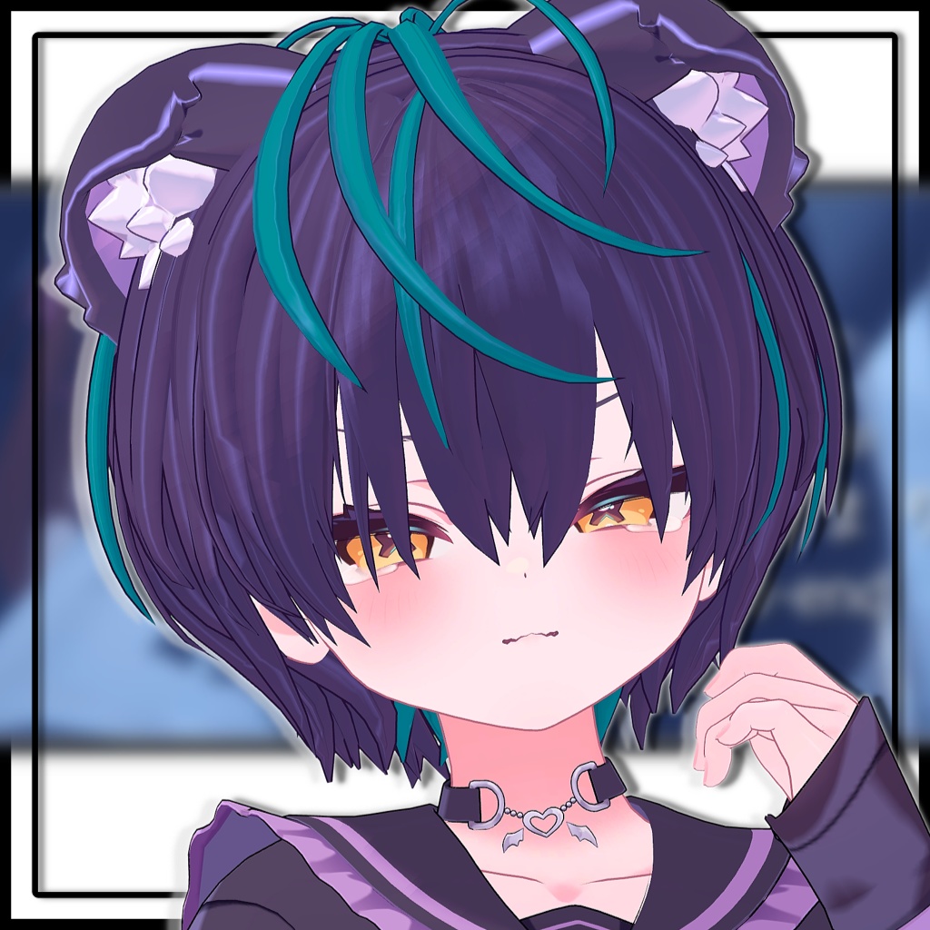 【複数アバター対応】ダウナーショートヘアV3【髪型】