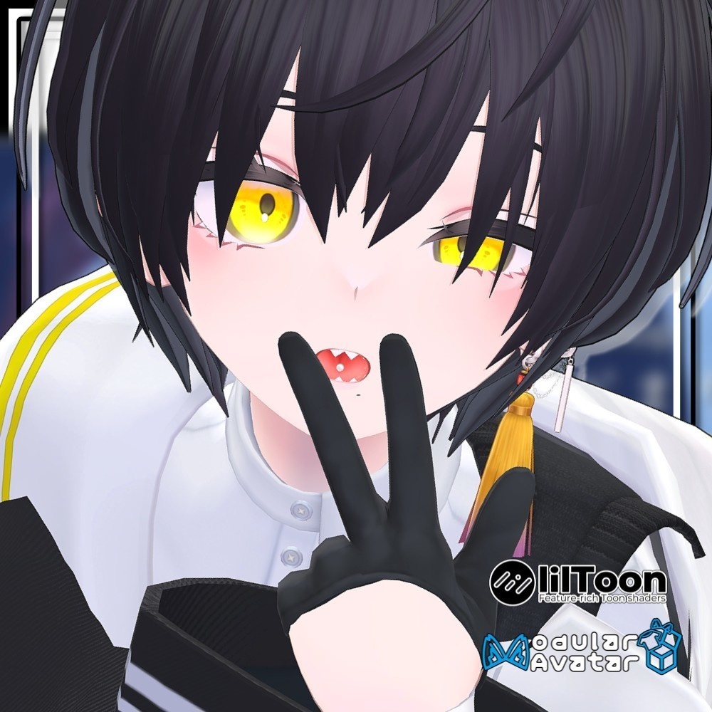 【複数アバター対応】ダウナーショートヘアV3【髪型】