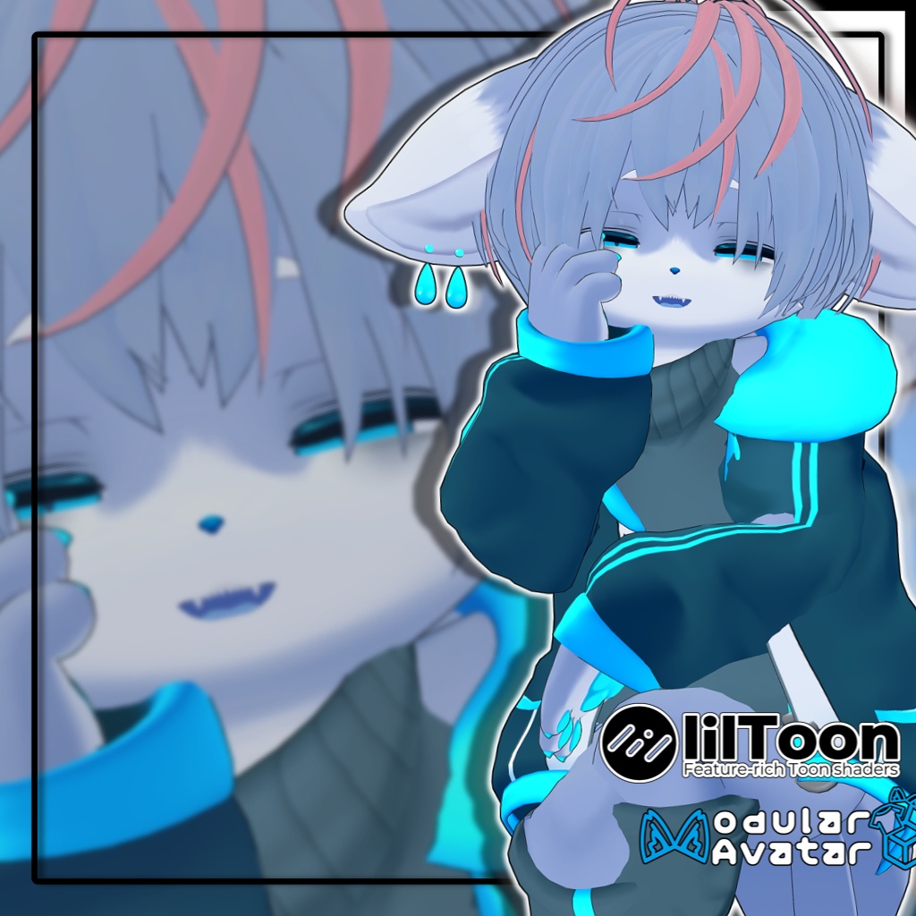 【複数アバター対応】ダウナーショートヘアV3【髪型】