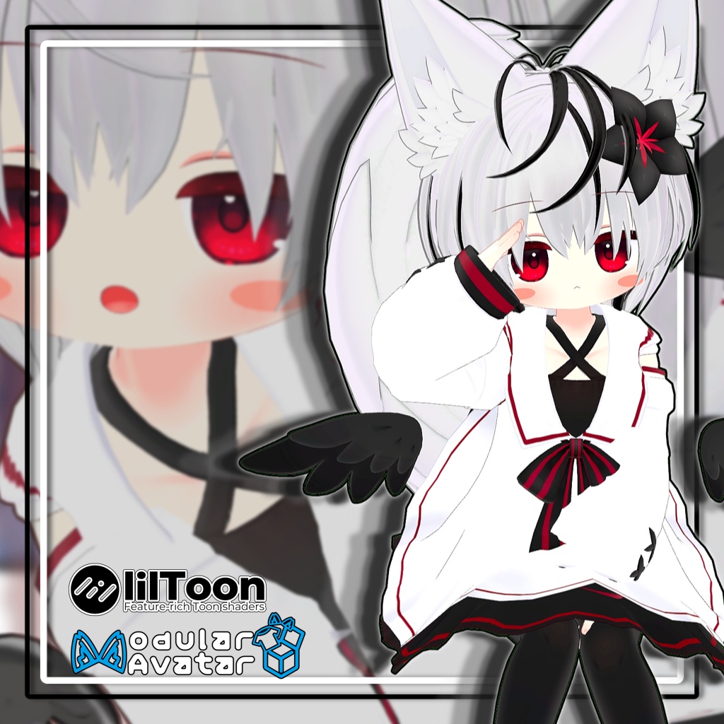 【複数アバター対応】ダウナーショートヘアV3【髪型】