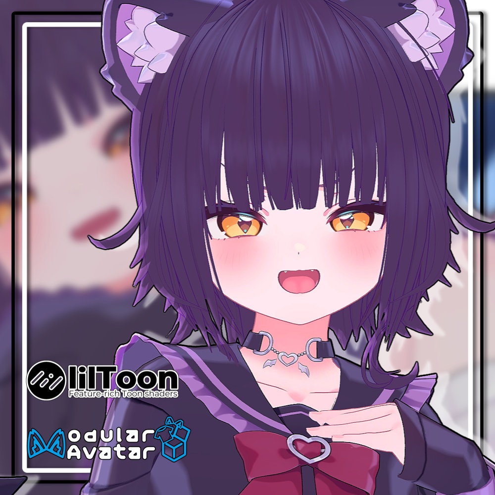 【複数アバター対応】外はねハッシュヘア【髪型】