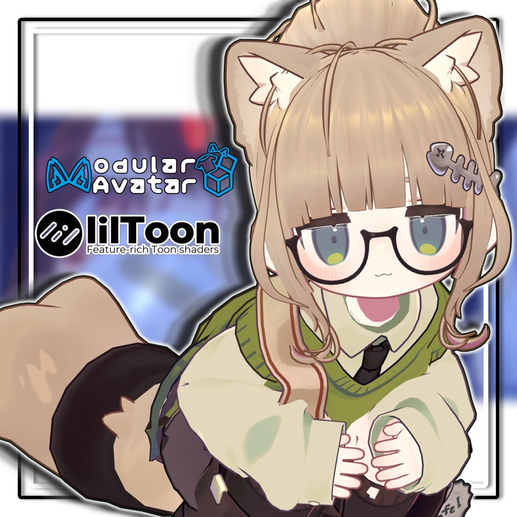 【大幅アップデート!】崩しお団子ヘア【6アバター対応】