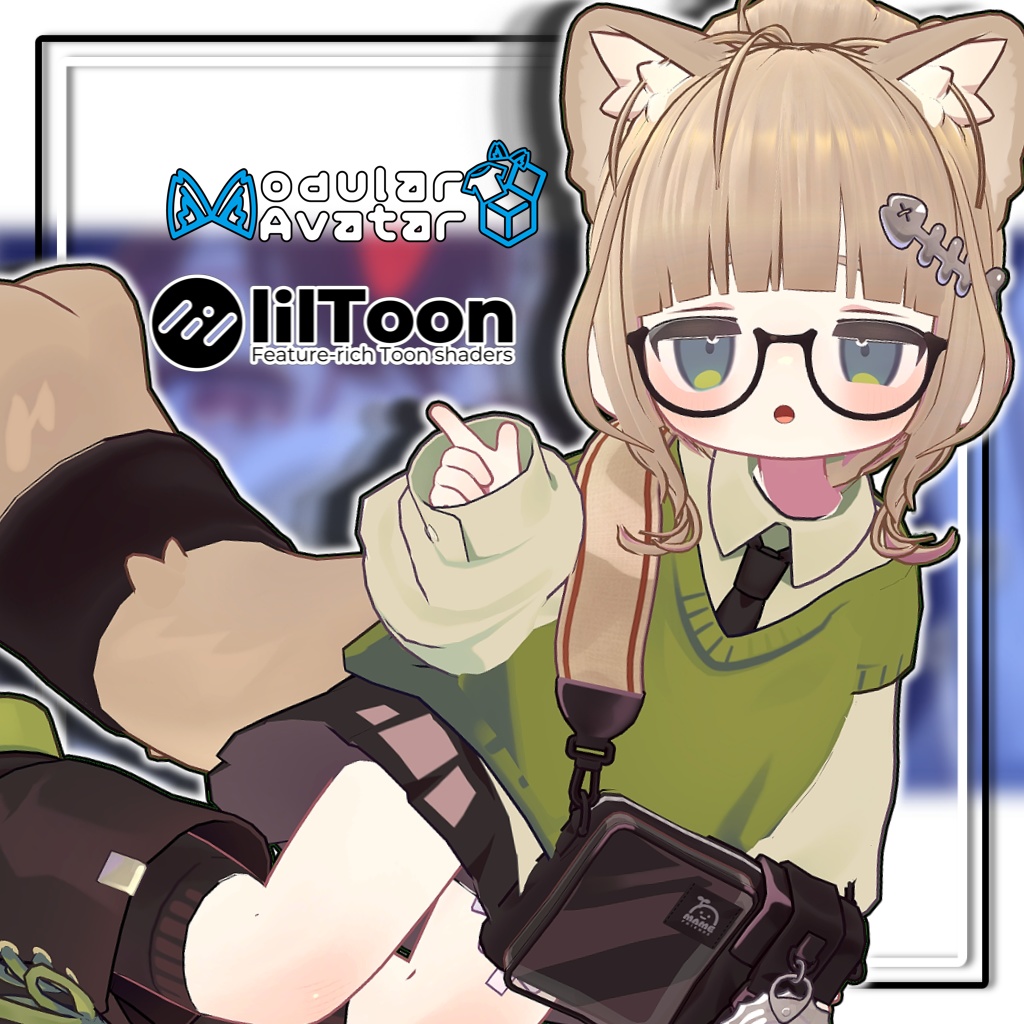 【大幅アップデート!】崩しお団子ヘア【6アバター対応】