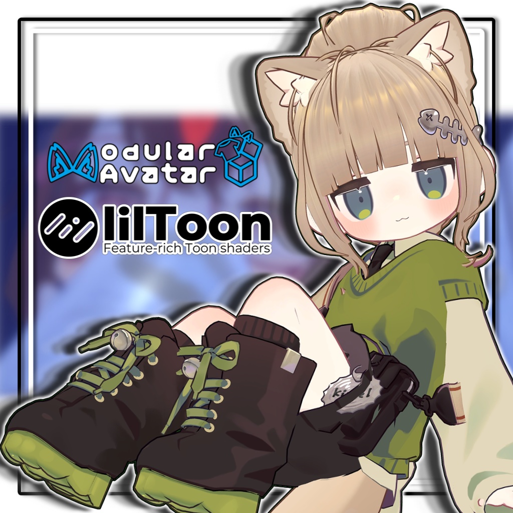 【大幅アップデート!】崩しお団子ヘア【6アバター対応】