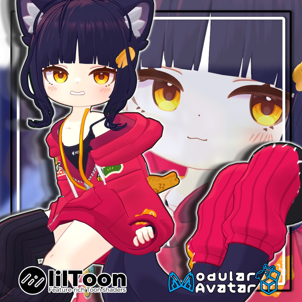 【大幅アップデート!】崩しお団子ヘア【6アバター対応】