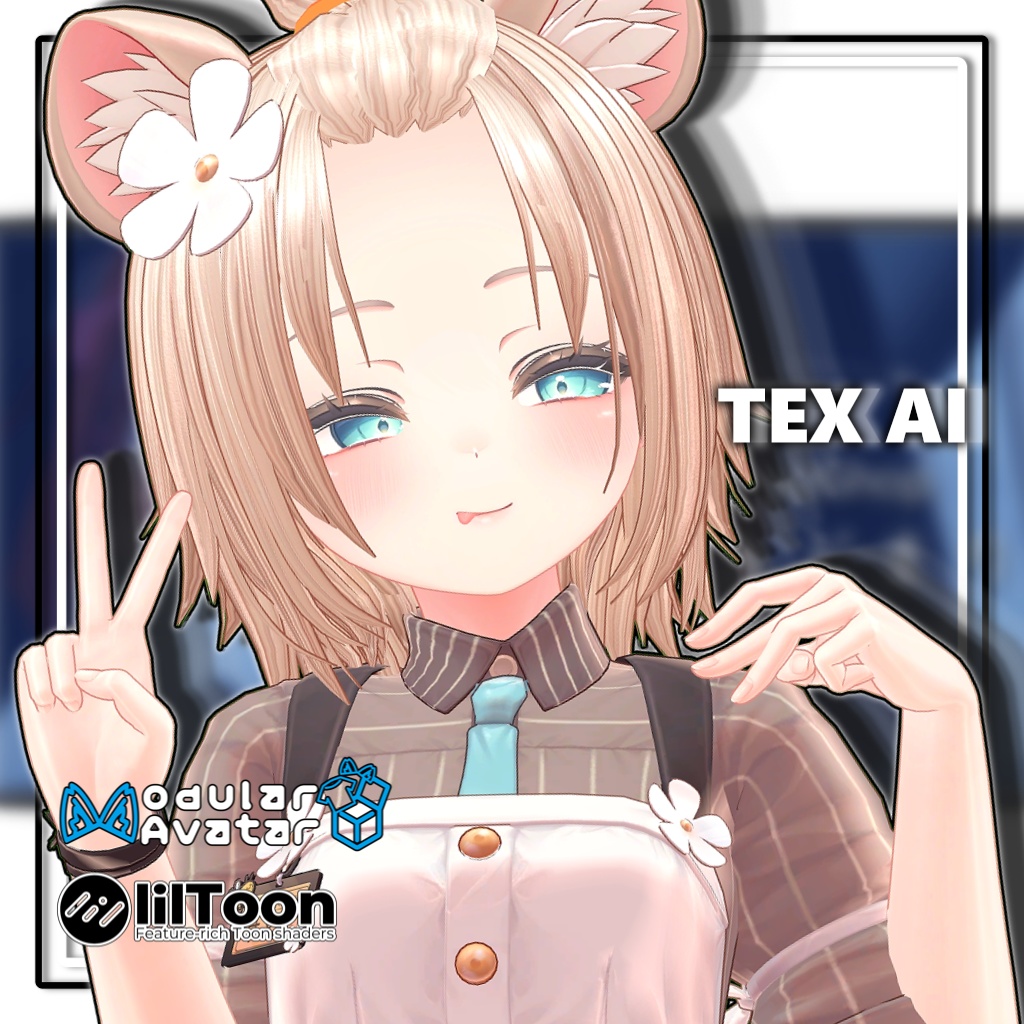 【16アバター対応】ポンパドールヘア【髪型】