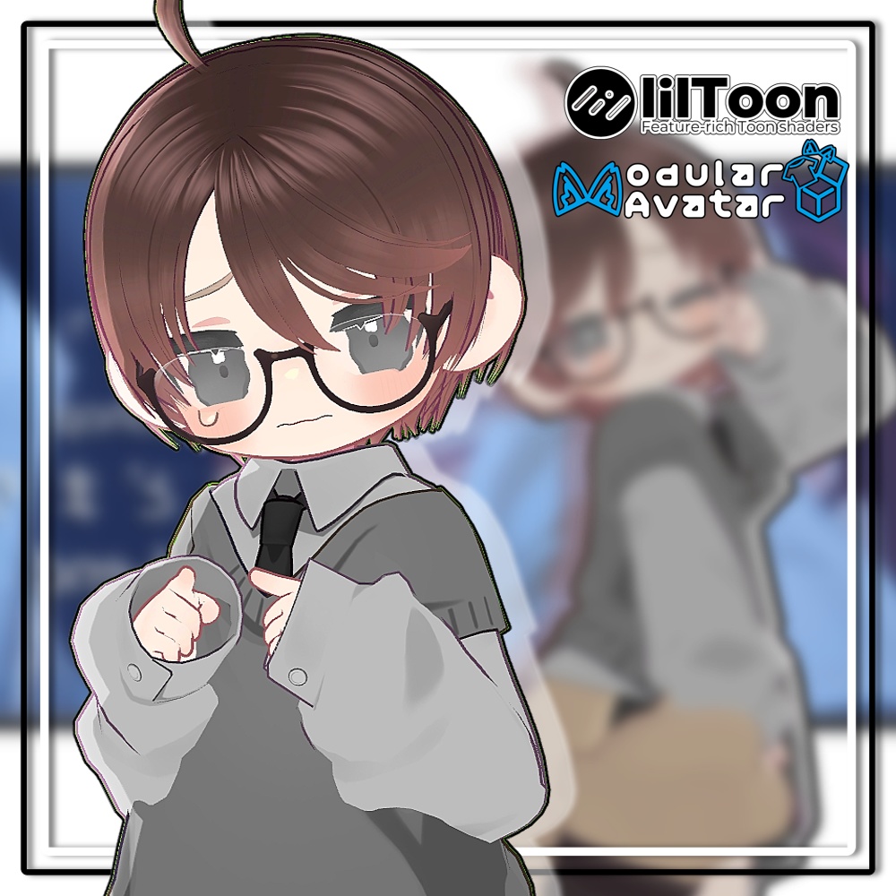 【10アバター対応】ショタボーイヘア【髪型】