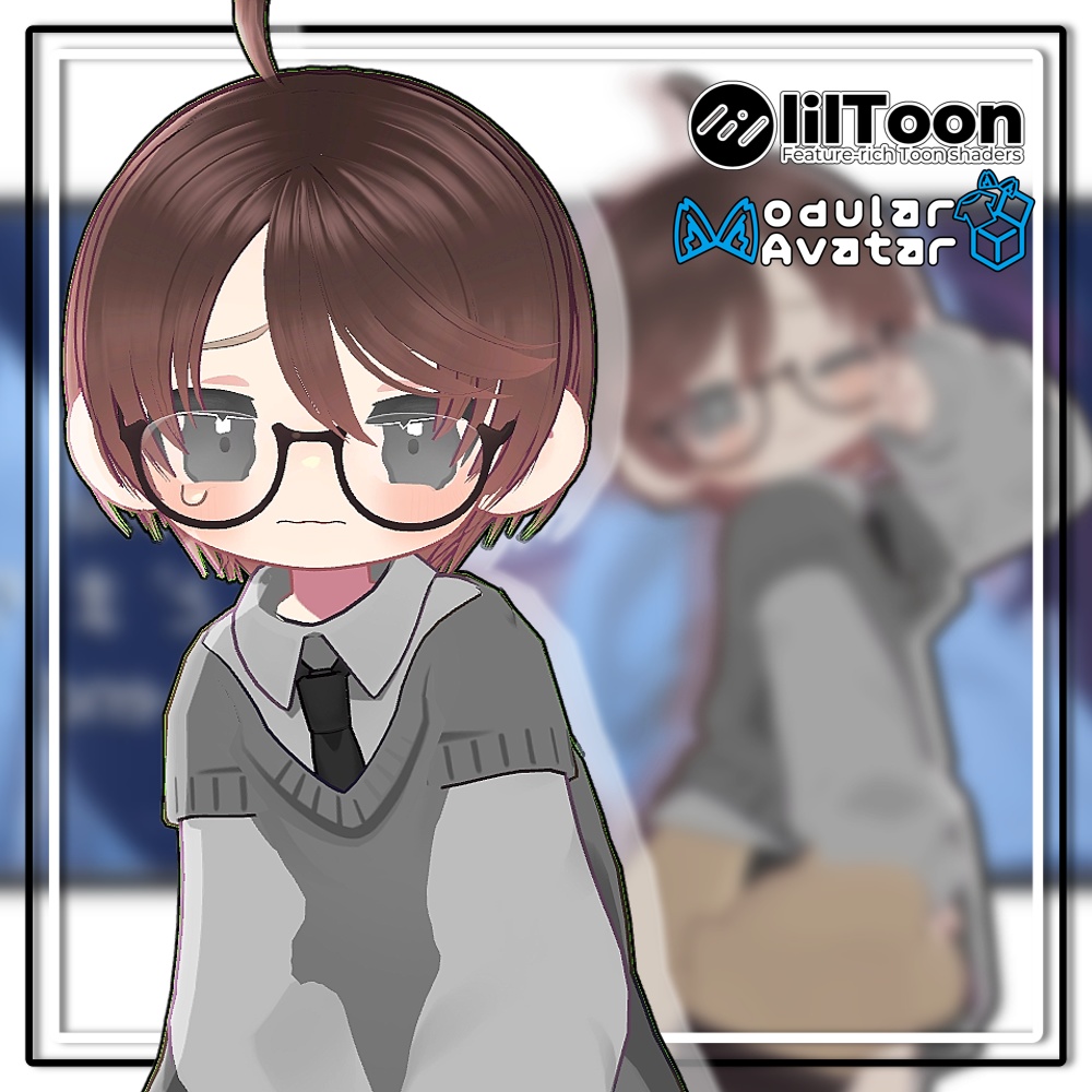 【10アバター対応】ショタボーイヘア【髪型】