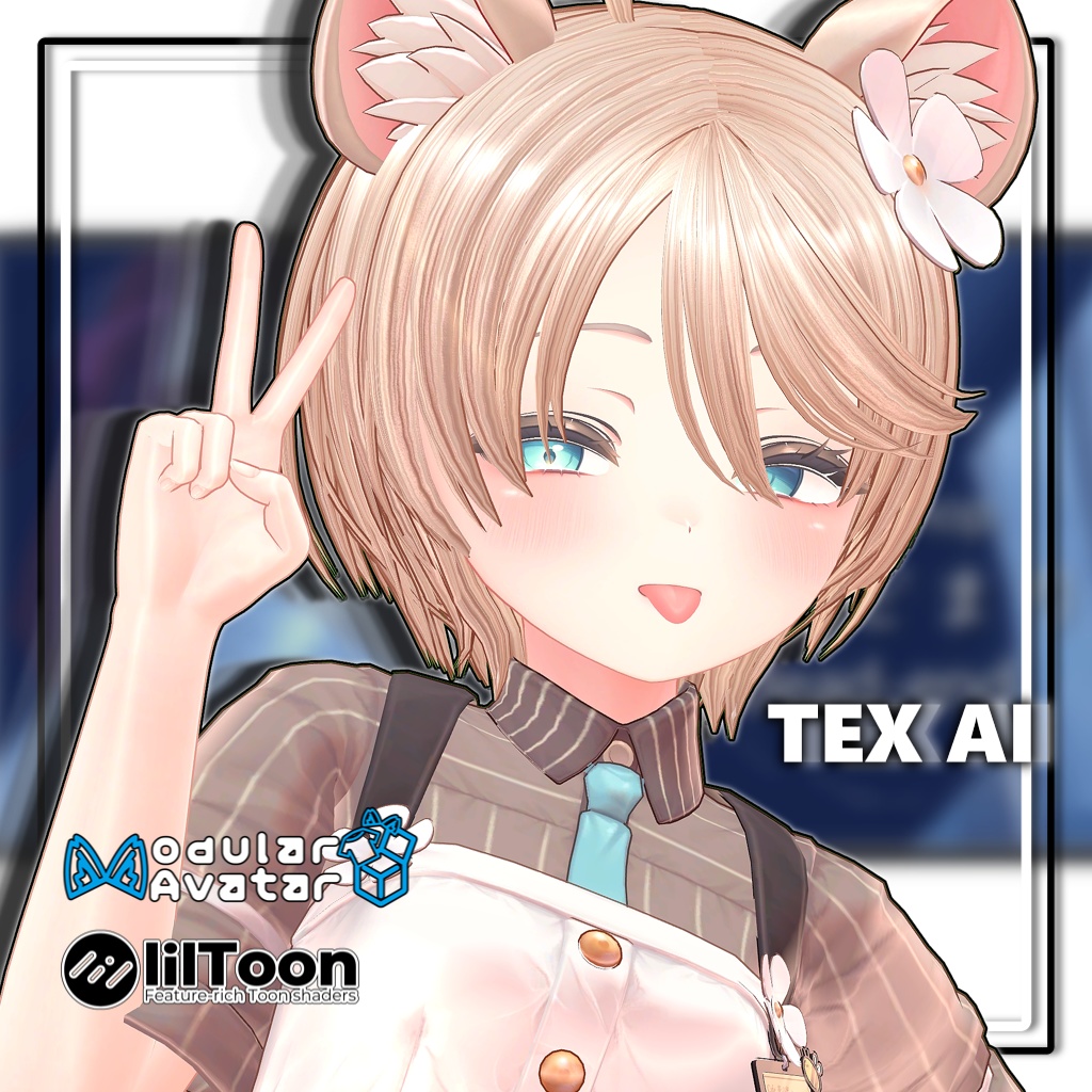 【10アバター対応】ショタボーイヘア【髪型】