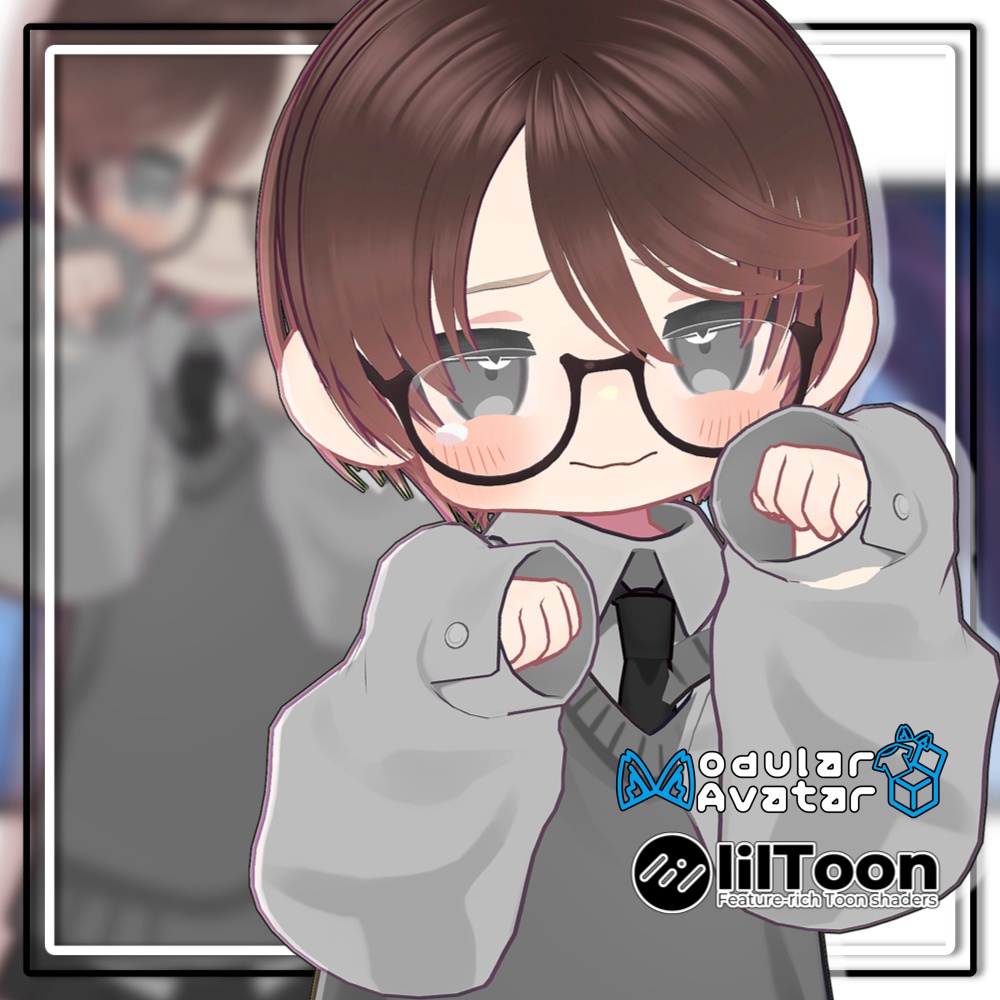 【10アバター対応】ショタボーイヘア【髪型】