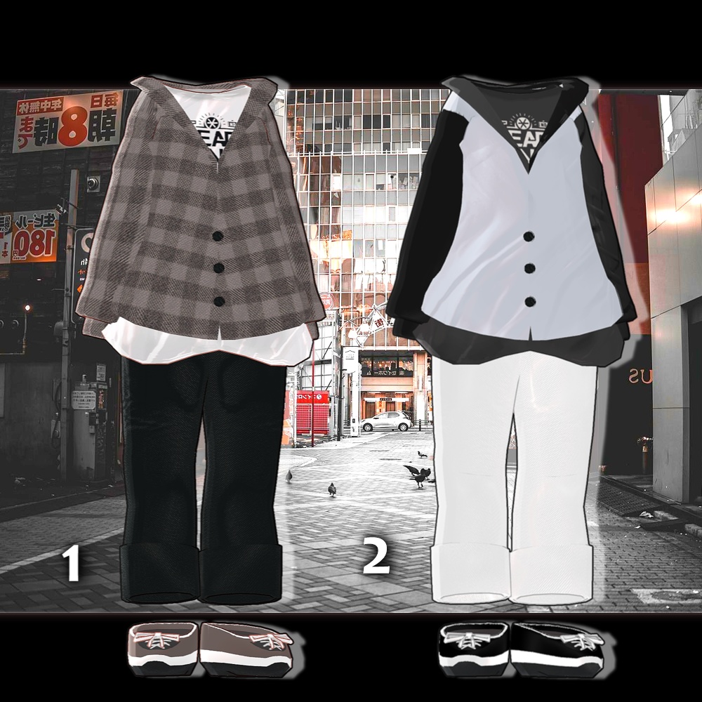 【複数アバター対応】Normally【衣装セット】