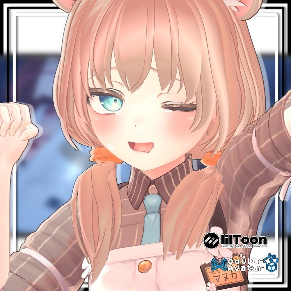 【複数アバター対応】ずっしりおさげヘア/Heavy pigtails【MA対応】