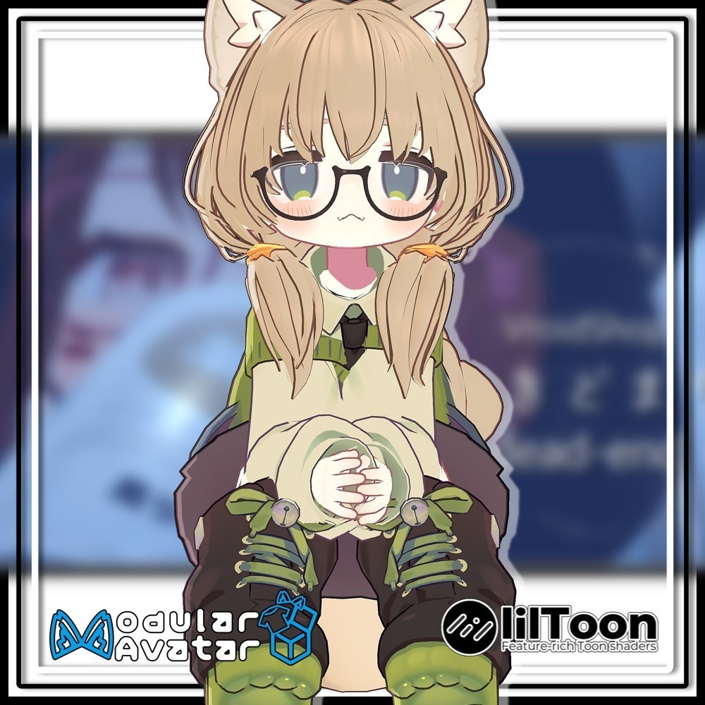 【複数アバター対応】ずっしりおさげヘア/Heavy pigtails【MA対応】