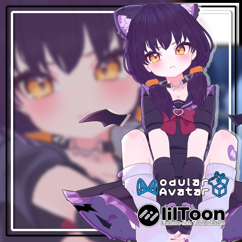 【複数アバター対応】ずっしりおさげヘア/Heavy pigtails【MA対応】