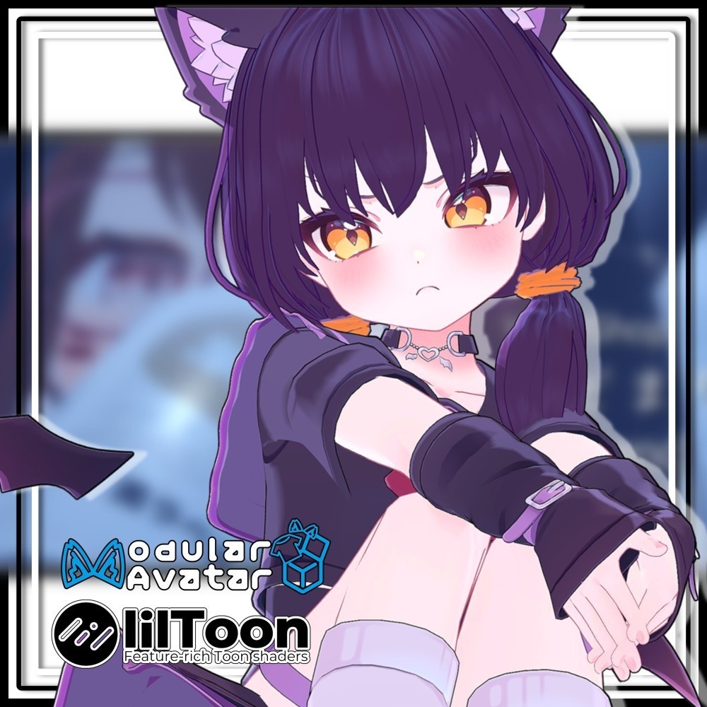 【複数アバター対応】ずっしりおさげヘア/Heavy pigtails【MA対応】