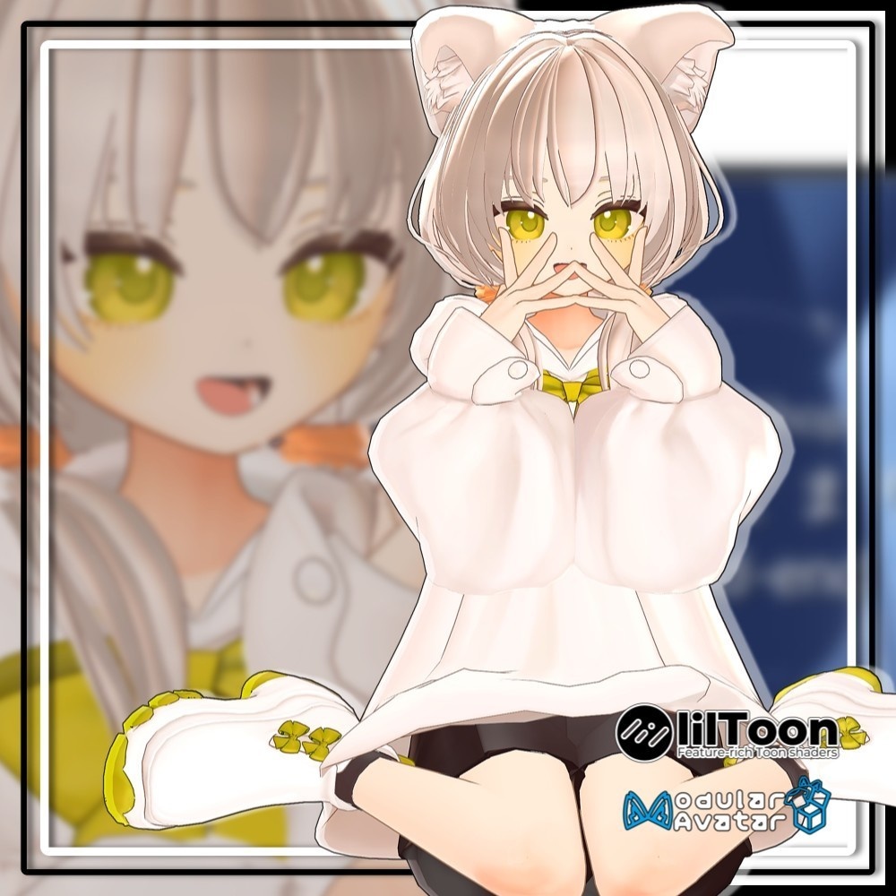 【複数アバター対応】ずっしりおさげヘア/Heavy pigtails【MA対応】