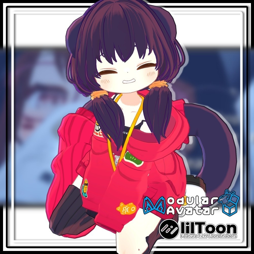 【複数アバター対応】ずっしりおさげヘア/Heavy pigtails【MA対応】