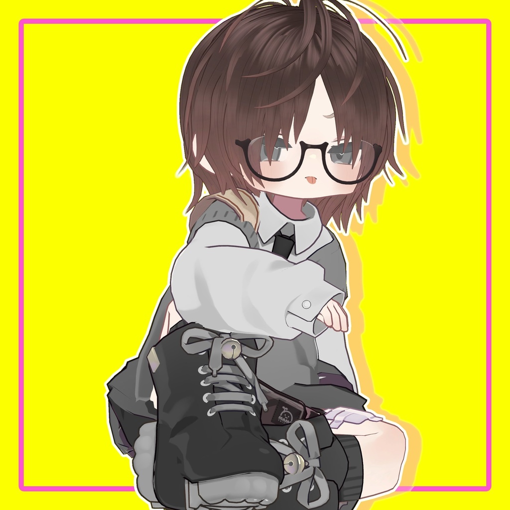 【複数アバター対応】メンズロングヘア/Men's LongHair【MA対応】