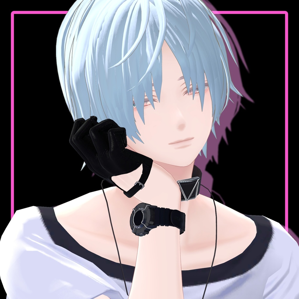 【複数アバター対応】メンズロングヘア/Men's LongHair【MA対応】