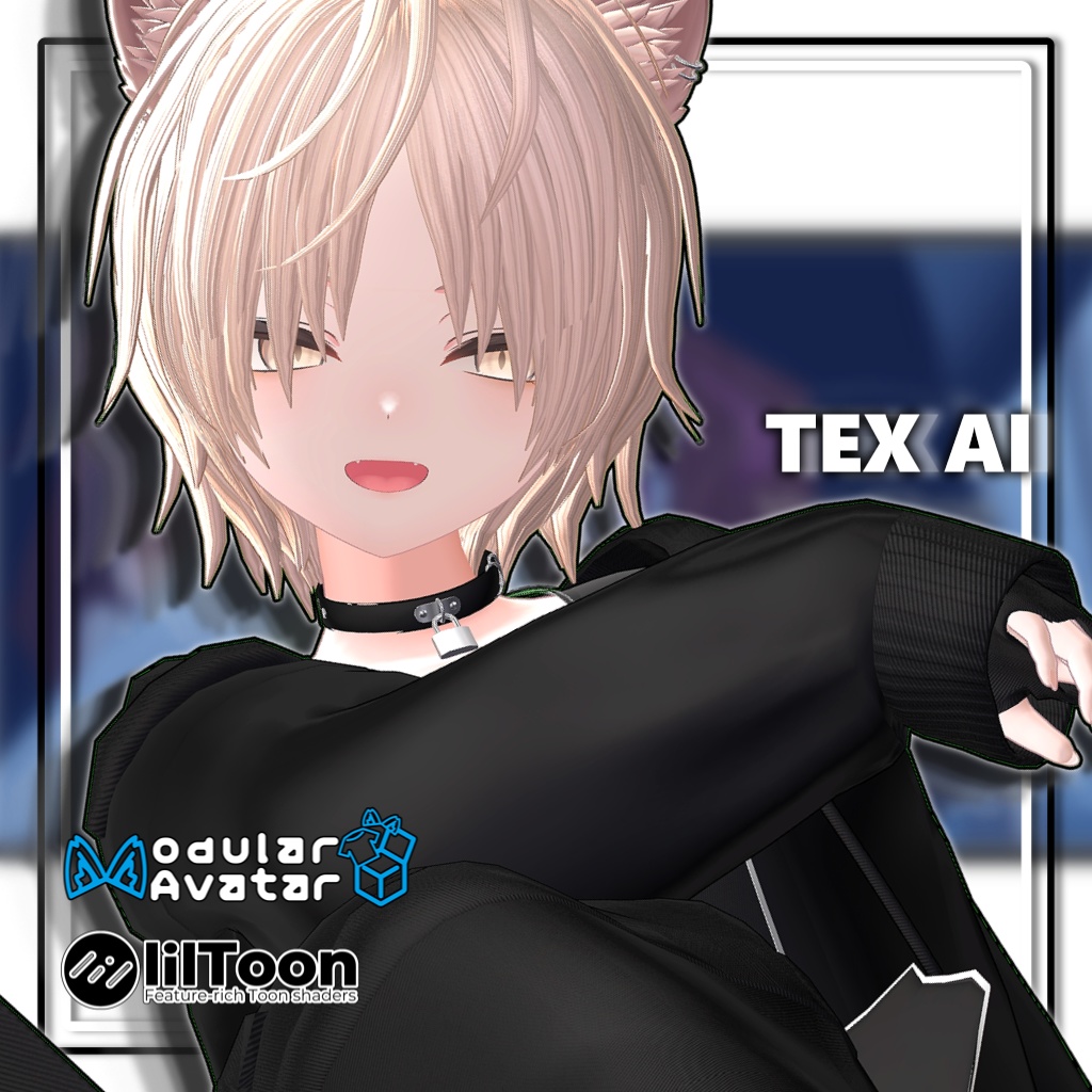 【複数アバター対応】メンズロングヘア/Men's LongHair【MA対応】