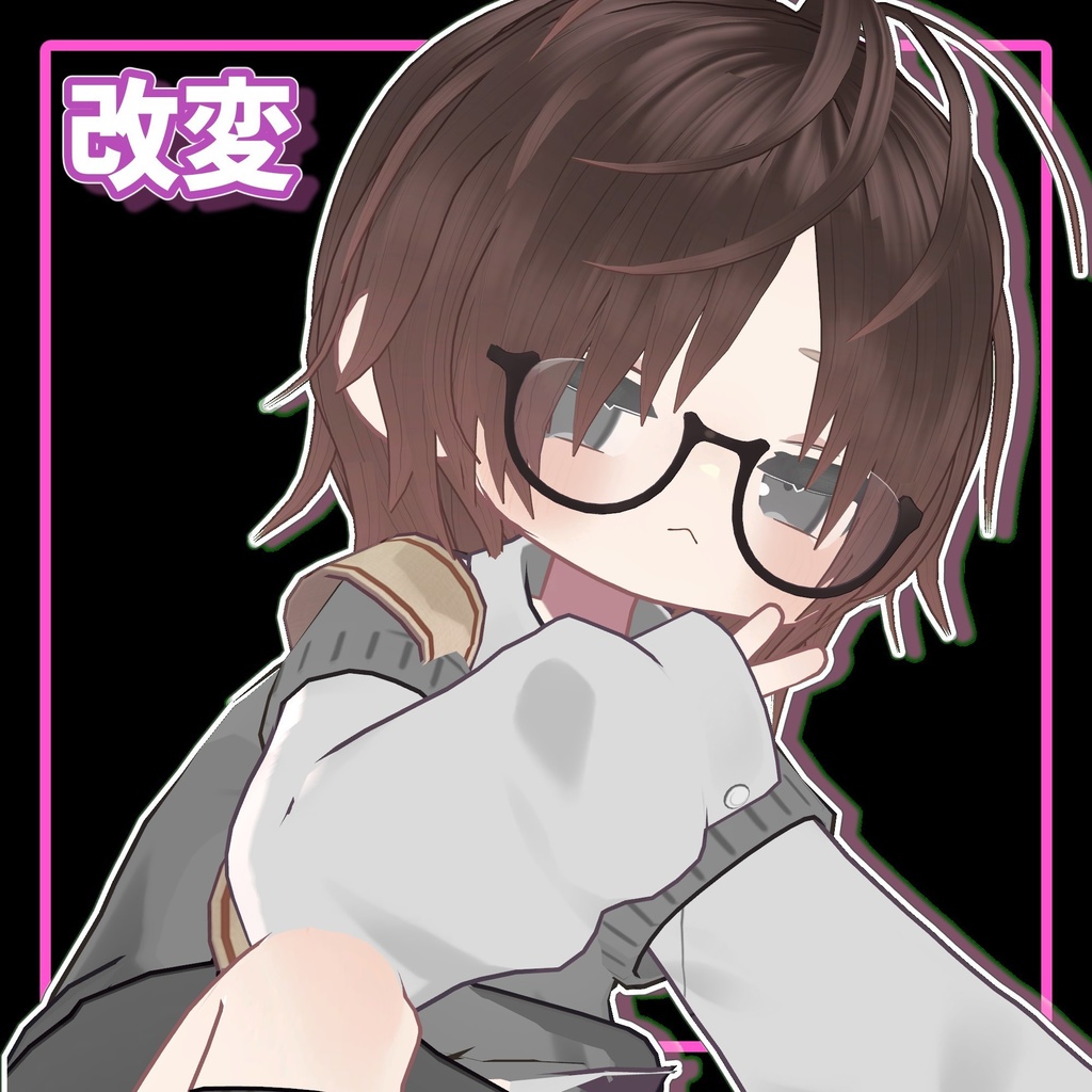 【複数アバター対応】メンズロングヘア/Men's LongHair【MA対応】