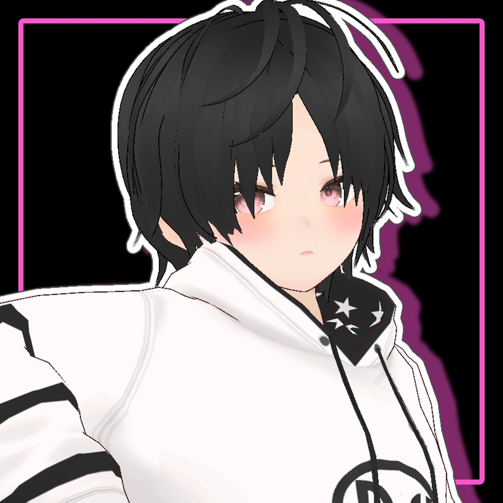 【複数アバター対応】メンズロングヘア/Men's LongHair【MA対応】