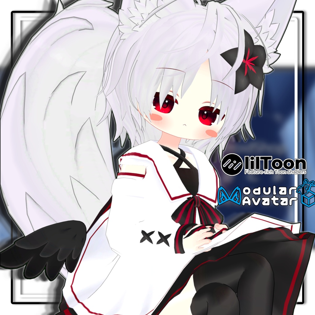 【複数アバター対応】メンズロングヘア/Men's LongHair【MA対応】