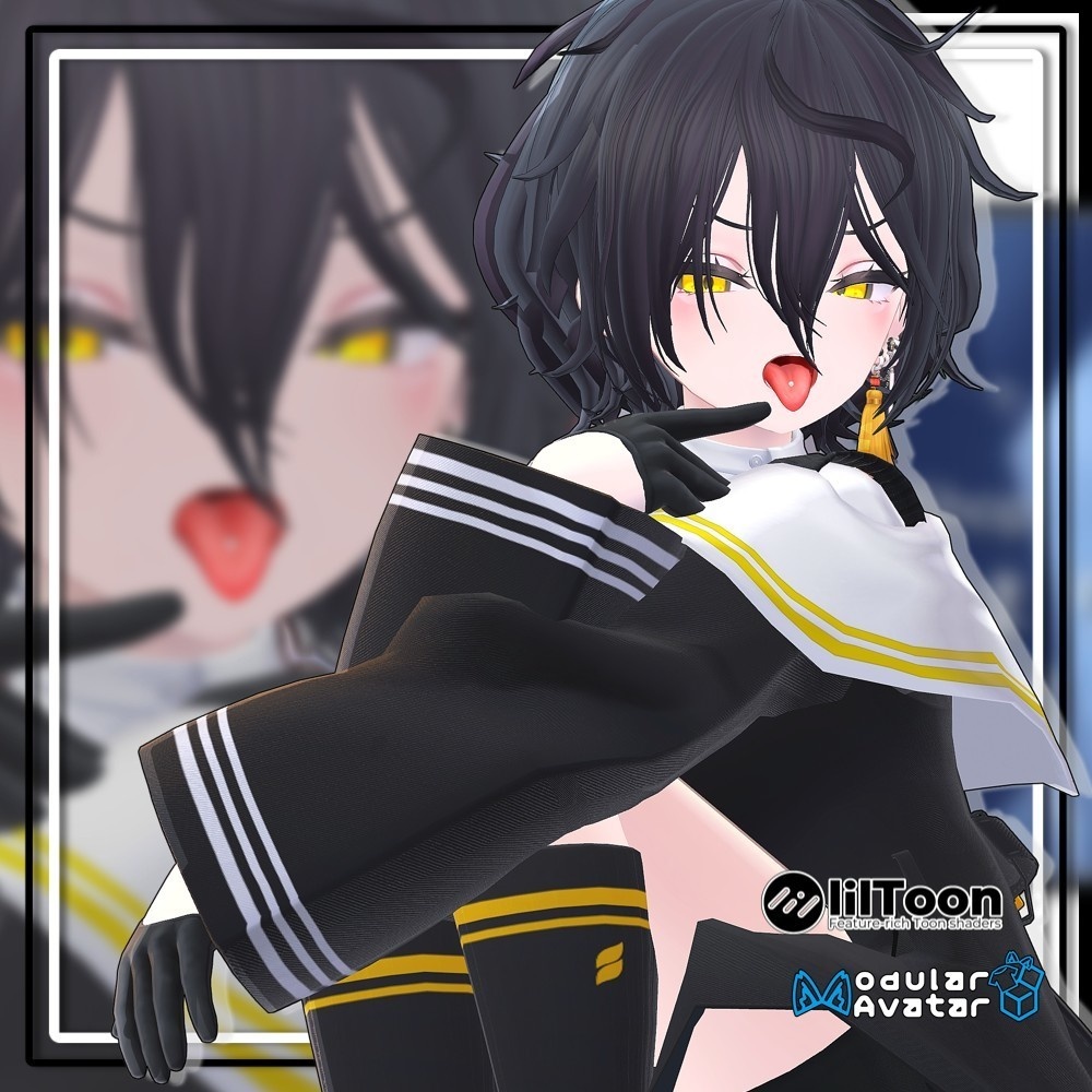 【複数アバター対応】天然パーマ【MA対応】