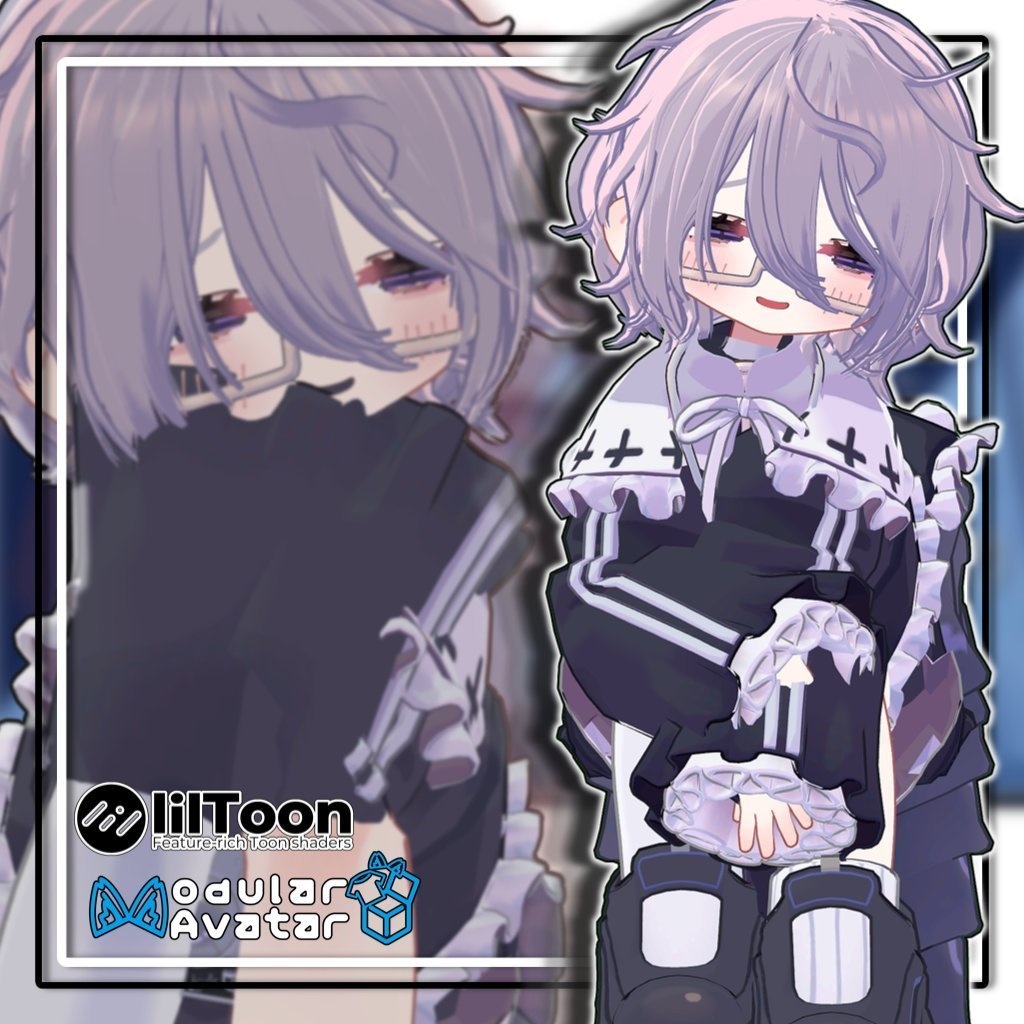 【複数アバター対応】天然パーマ【MA対応】