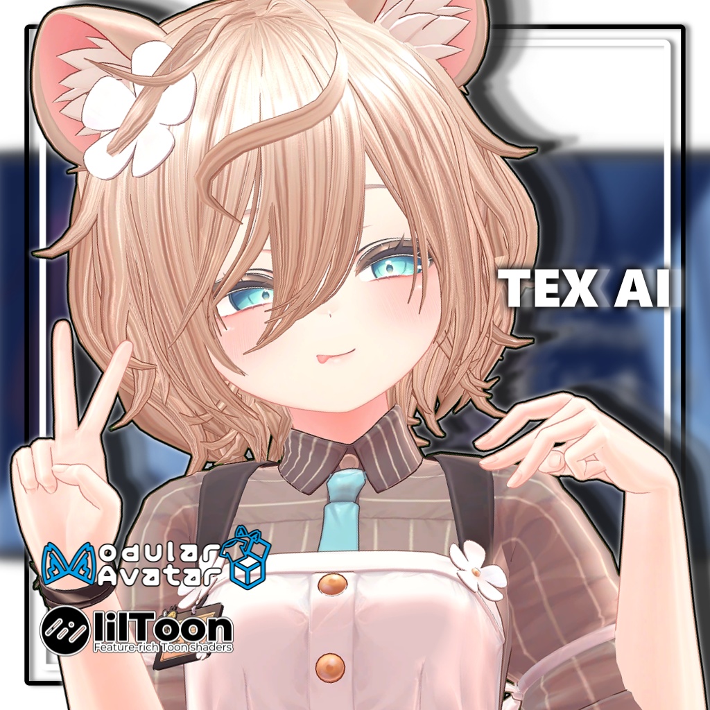 【複数アバター対応】天然パーマ【MA対応】