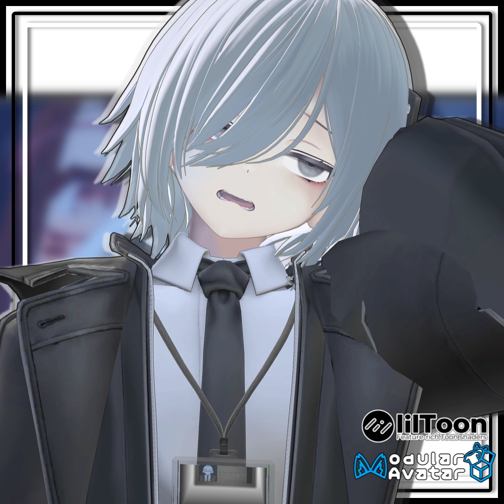 【複数アバター対応】ツインお団子ウルフ【MA対応】