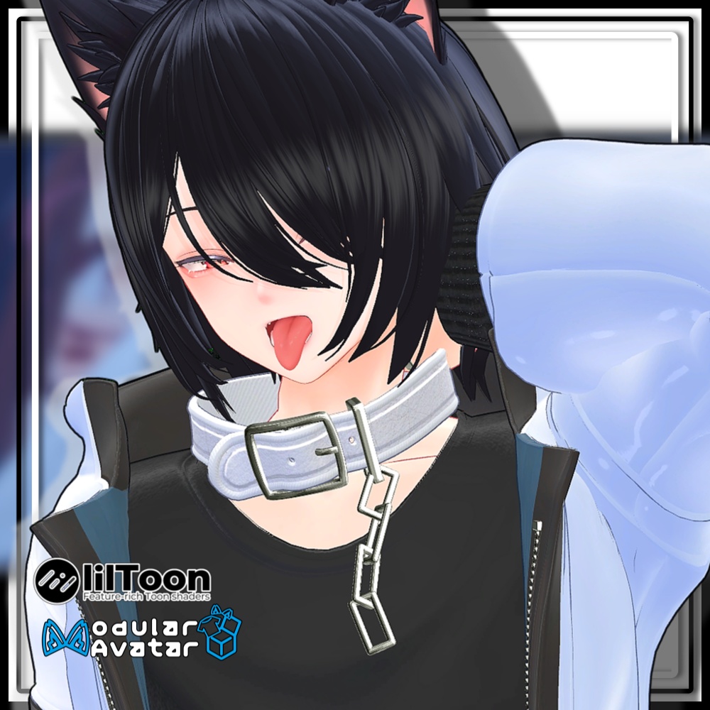 【複数アバター対応】ツインお団子ウルフ【MA対応】