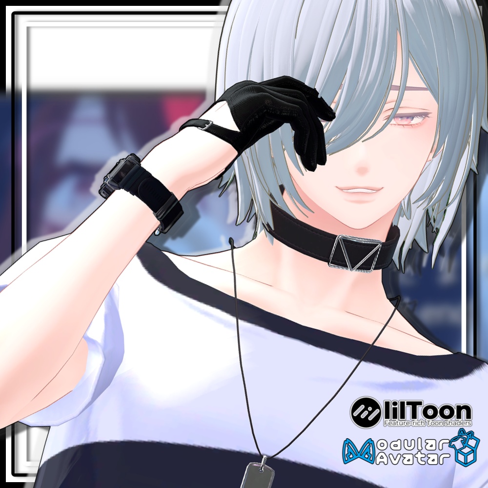 【複数アバター対応】ツインお団子ウルフ【MA対応】