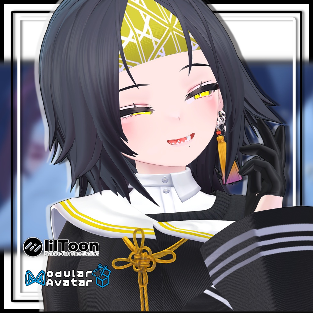 【複数アバター対応】バンダナアレンジヘア/Bandana Arrangement【MA対応】