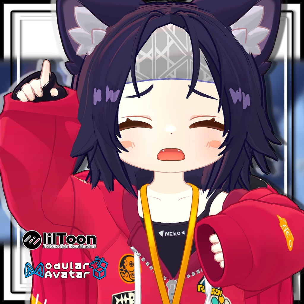 【複数アバター対応】バンダナアレンジヘア/Bandana Arrangement【MA対応】