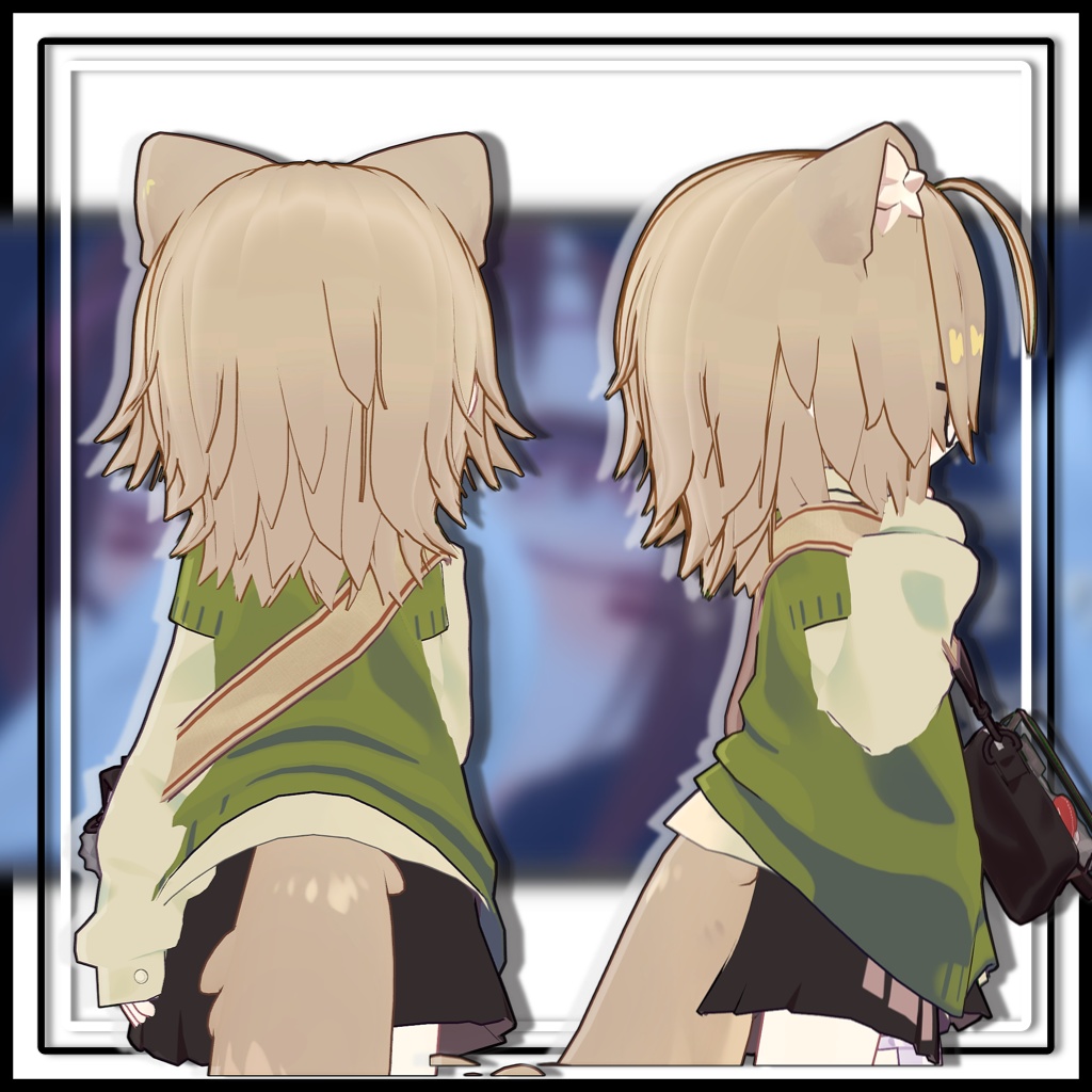 【複数アバター対応】バンダナアレンジヘア/Bandana Arrangement【MA対応】