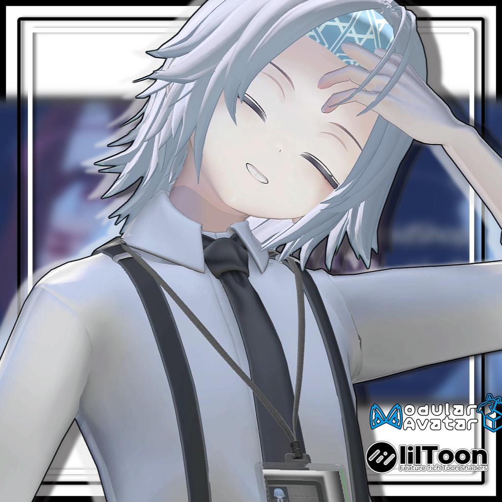 【複数アバター対応】バンダナアレンジヘア/Bandana Arrangement【MA対応】