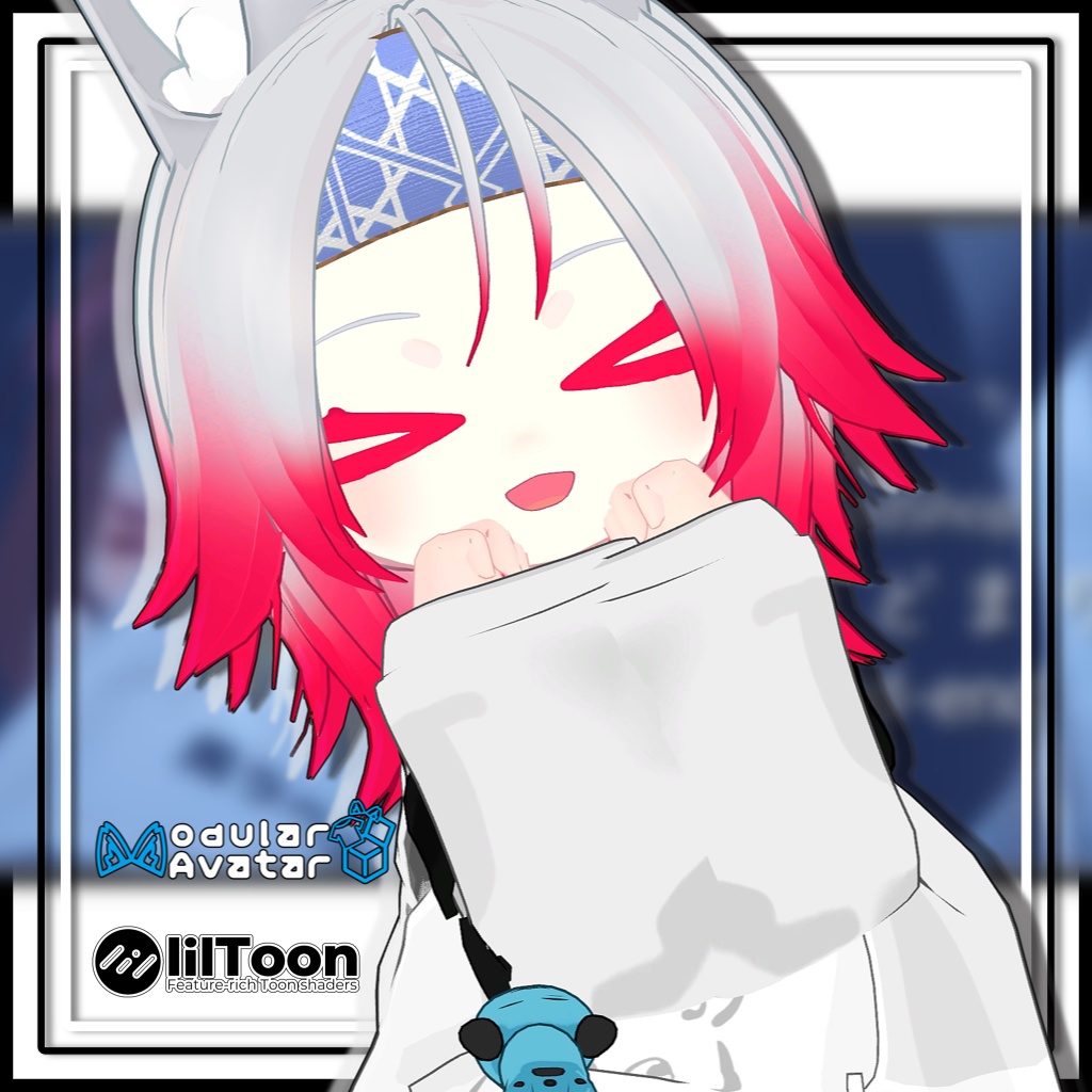 【複数アバター対応】バンダナアレンジヘア/Bandana Arrangement【MA対応】