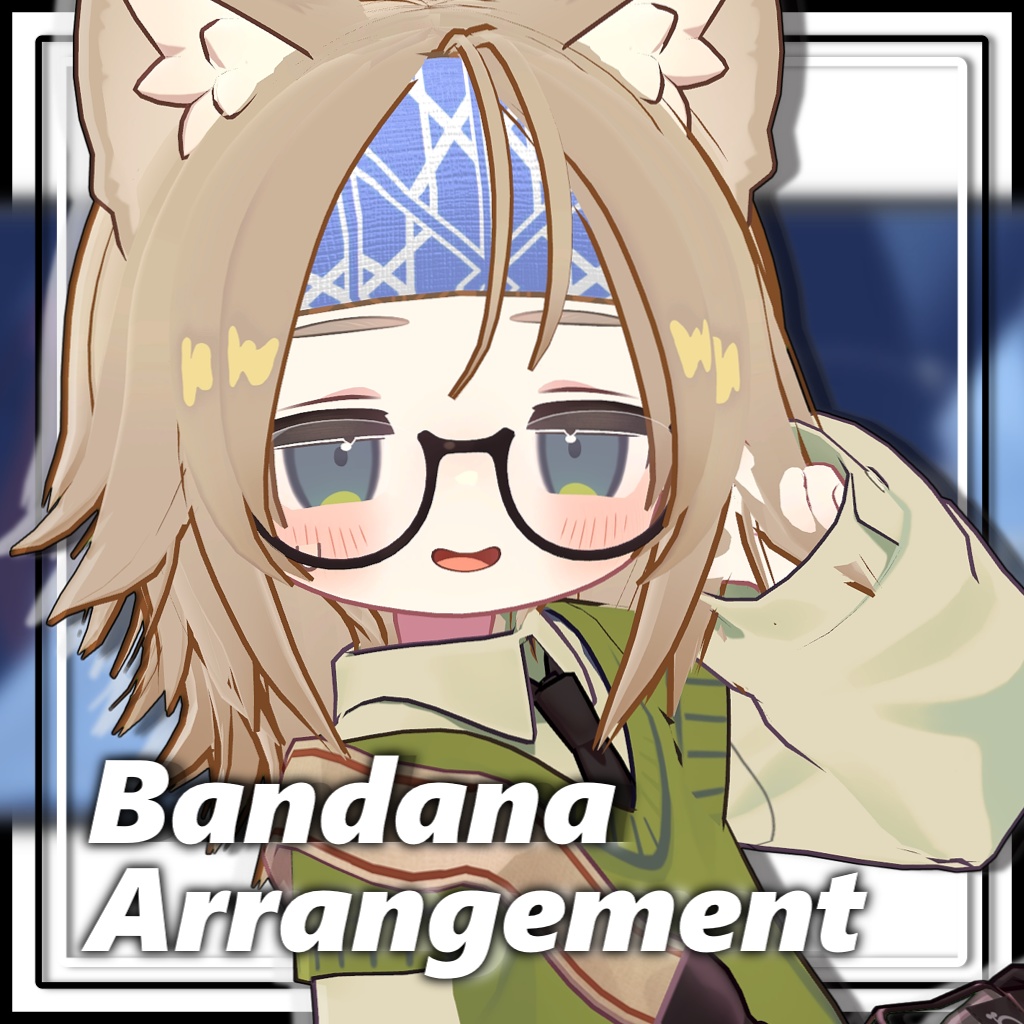 【複数アバター対応】バンダナアレンジヘア/Bandana Arrangement【MA対応】