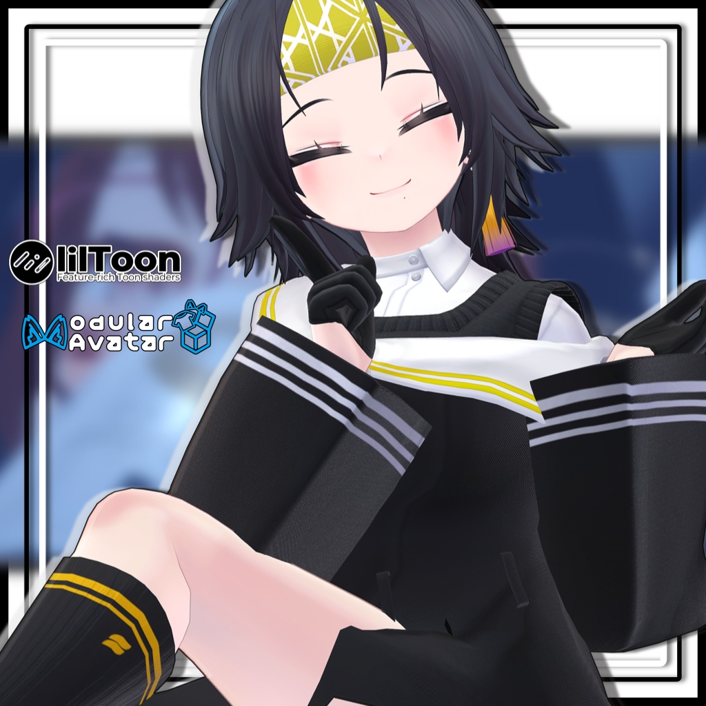 【複数アバター対応】バンダナアレンジヘア/Bandana Arrangement【MA対応】