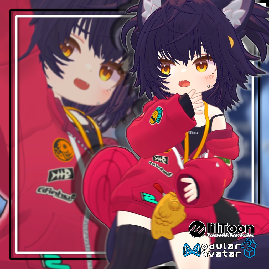 【複数アバター対応】ボリュームハイツインテール/Volume high Twin tails hair【MA対応】