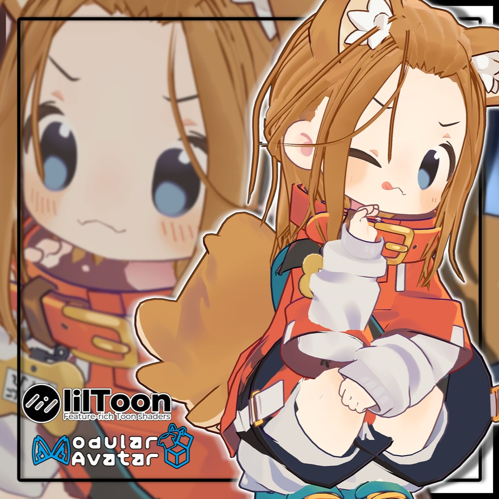 【10アバター対応】メンズポニーテール/long hair tied back【MA対応】