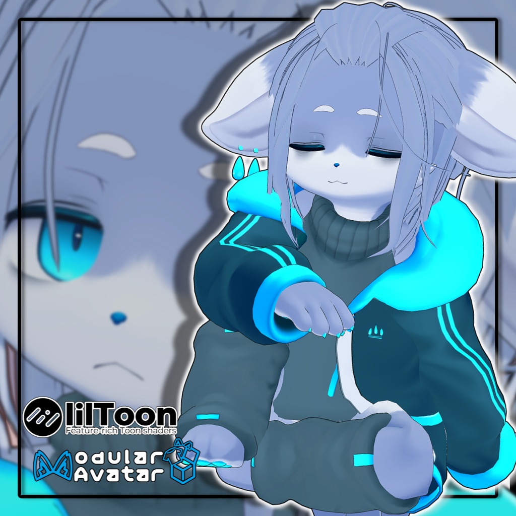 【10アバター対応】メンズポニーテール/long hair tied back【MA対応】