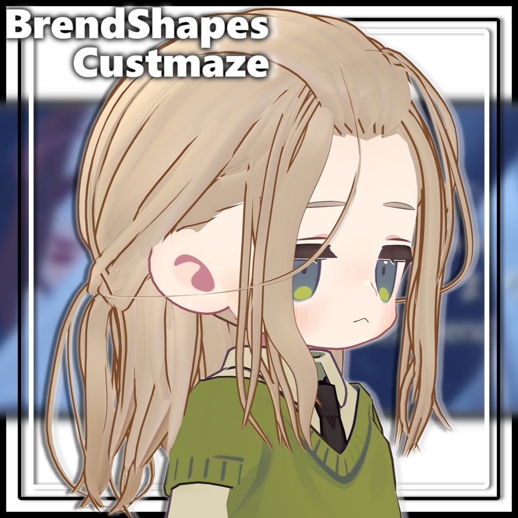 【10アバター対応】メンズポニーテール/long hair tied back【MA対応】