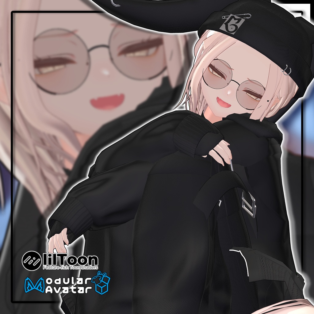 【10アバター対応】メンズポニーテール/long hair tied back【MA対応】