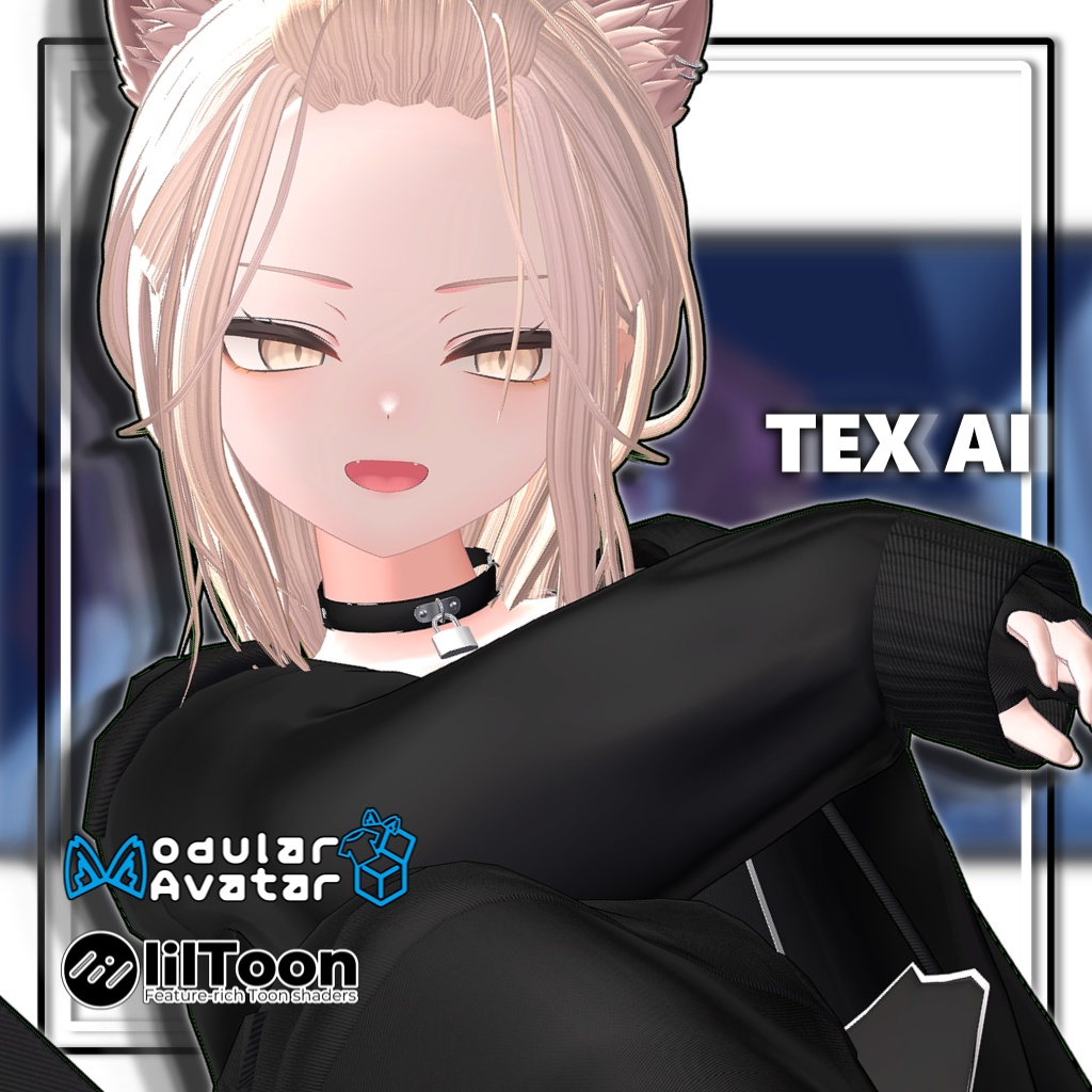 【10アバター対応】メンズポニーテール/long hair tied back【MA対応】